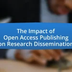 The Impact of Open Access Publishing on Research Dissemination