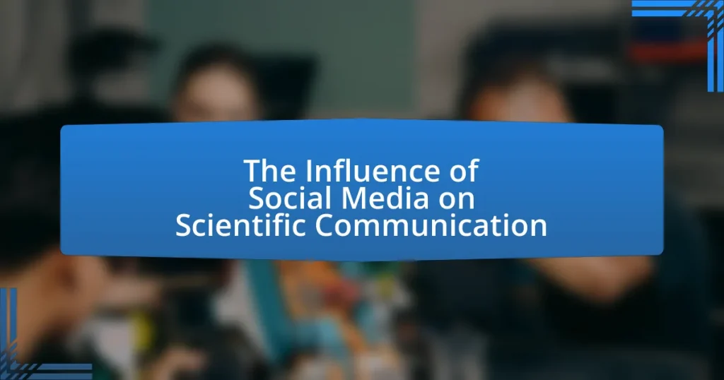 The Influence of Social Media on Scientific Communication